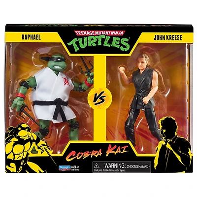 Teenage Mutant Ninja Turtles vs Cobra Kai:  - Raphael vs John Kreese - 6" Figures (2-Pack)