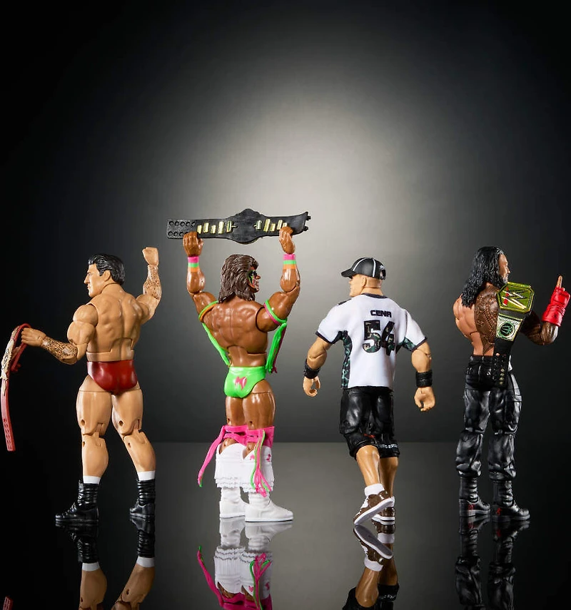 Mattel WWE Hall of Champions 4-Pack Action Figures & Accessories, 6-inch Collectibles Set