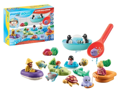 Playmobil - Wiltopia - Calendrier de l'Avent : PLAYMOBIL 1.2.3 Aqua