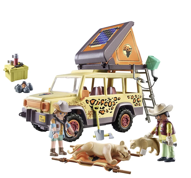 Playmobil - Wiltopia - Explorateurs avec véhicule tout terrain