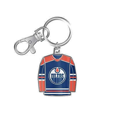 Porte-clés uniforme des Edmonton Oilers de la LNH