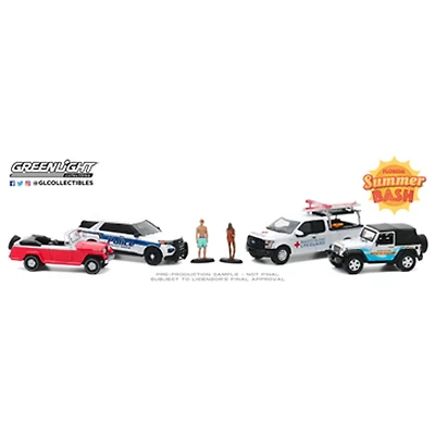 1:64 Dioramas multi-voitures - Marco Island, Florida Summer Bash - Les couleurs et les motifs peuvent varier