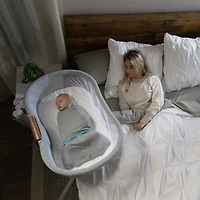 HALO SleepSack Swaddle - Ideal Temp - Heather Gray/Aqua Small 3-6 Months