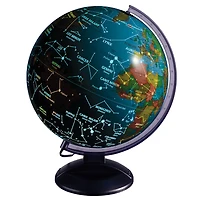 EduScience - Globe terrestre illuminé jour et nuit de 30 cm - Notre exclusivité