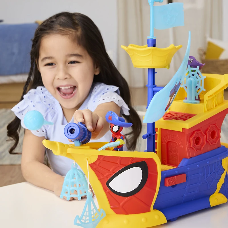 Marvel Spidey et ses Amis Extraordinaires Water-Webs Bateau de pirates Bulles et toiles
