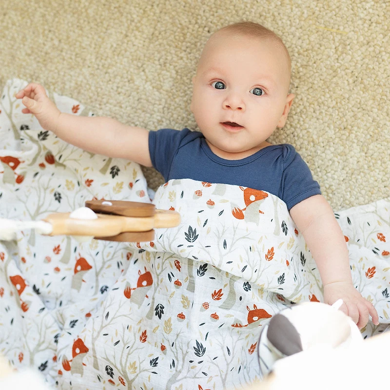 Perlimpinpin-Muslin blanket-Fox