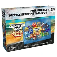 Monster Jam, Puzzle avec effet métallique de 24 pièces