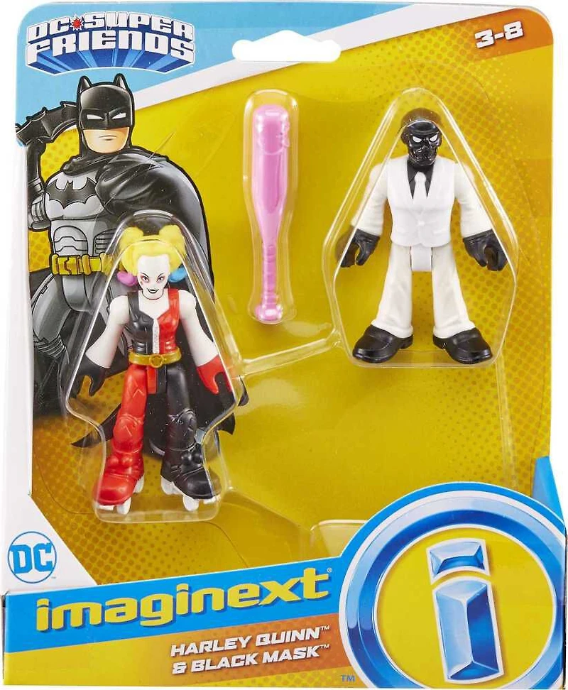 Imaginext DC Super Friends Harley Quinn & Black Mask - English Edition