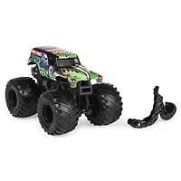 Monster Jam, Monster truck Grave Digger officiel, véhicule en métal moulé, série Spectre, échelle 1:64