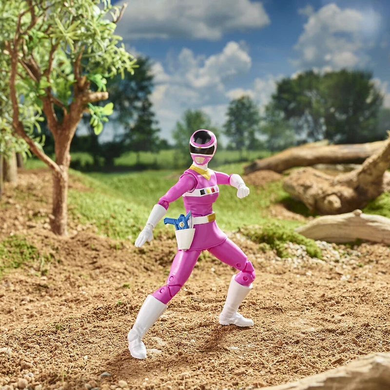 Power Rangers Lightning Collection, In Space Ranger rose, figurine articulée premium de 15 cm de collection