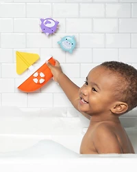 Zoo Tip and Spin Bath Toy - Shark/Narwhal