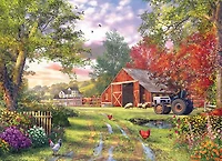 EuroGraphics Evening at the Barnyard 1000-Piece Puzzle