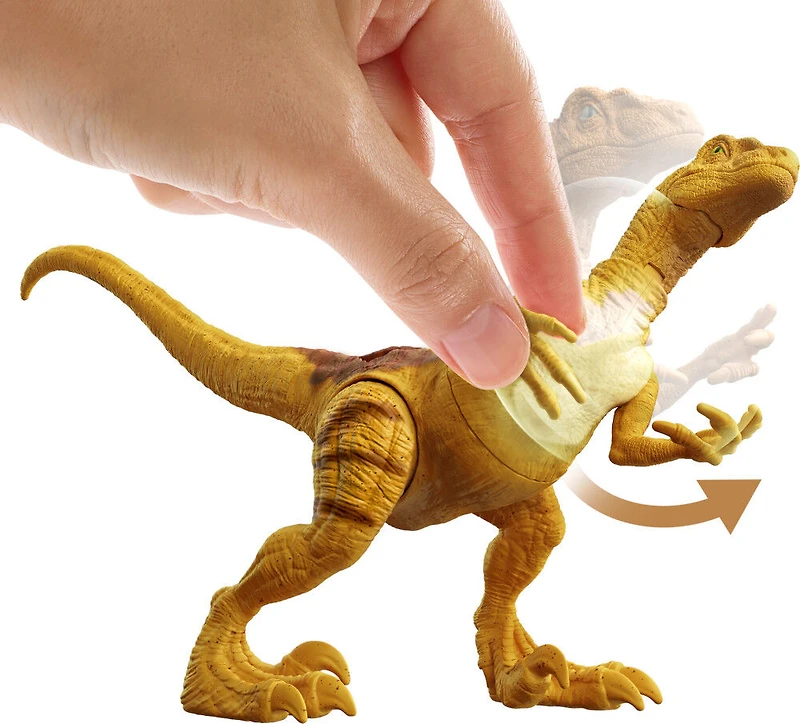 Jurassic World Combat Extrême Vélociraptor, action de frappe unique