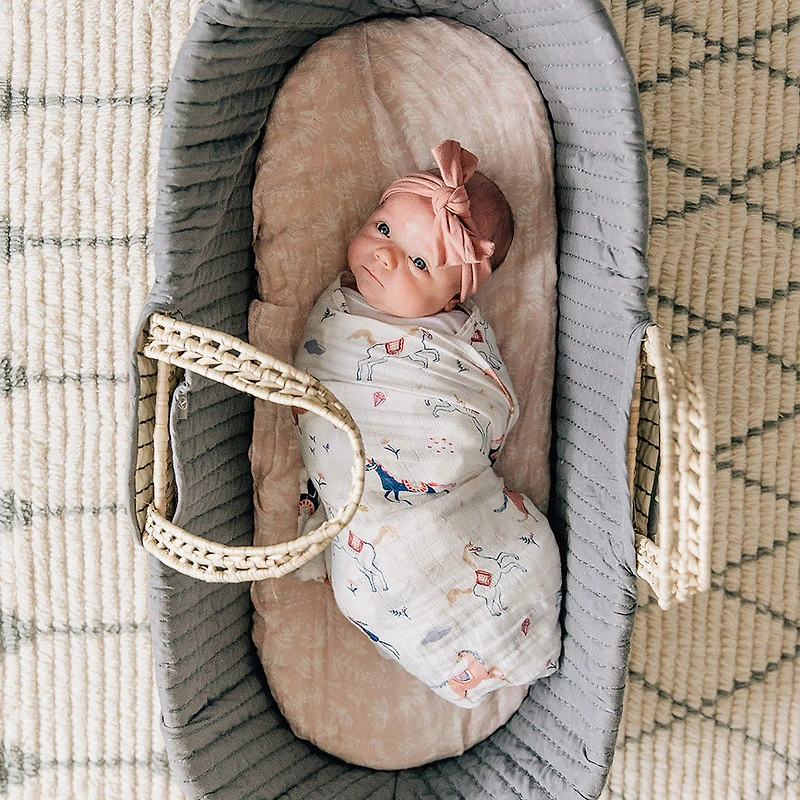 Red Rover - Cotton Muslin Swaddle Single - Little Unicorns