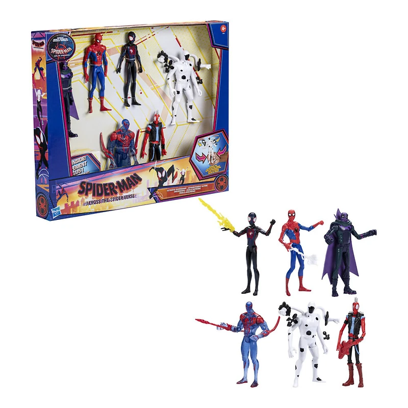 Marvel Spider-Man: Across the Spider-Verse, collection Affrontement ultime, figurines de 15 cm - Notre exclusivité