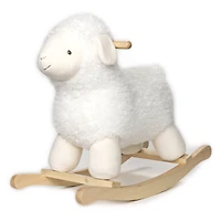 Baby GUND, Agneau à bascule en peluche pour bébé avec socle en bois, crème, 54,6 cm