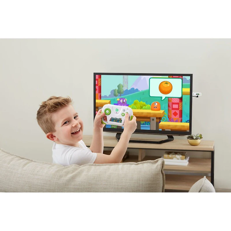 LeapFrog LeapLand Adventures Learning TV Video Game - English Edition, Wireless Controller with Plug-and Play HDMI game stick