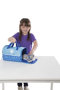 Melissa & Doug Tote & Tour Ensemble de jeu pour animaux de compagnie avec 2 peluches (15 pièces)