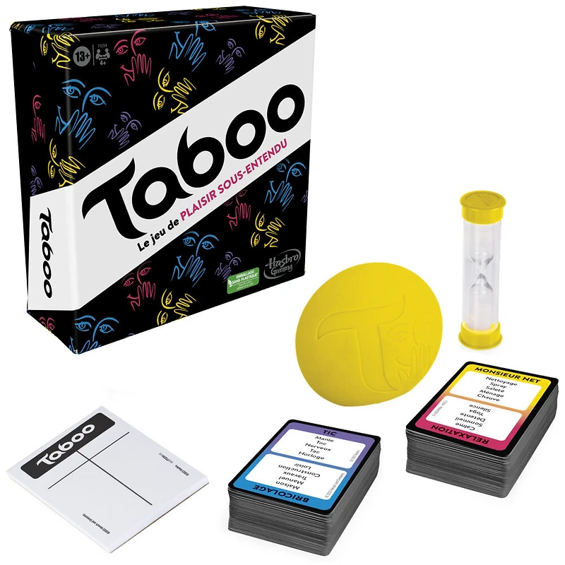 Jeu Taboo classique, jeu de mots à deviner, jeu de groupe pour ados et adultes, jeu de société pour 4 joueurs et plus