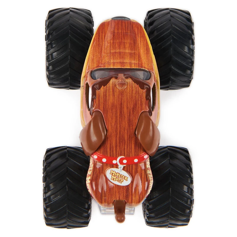 Monster Jam, Monster truck Monster Mutt officiel, véhicule en métal moulé, échelle 1:64, Jouets pour garçons à partir de 3 ans