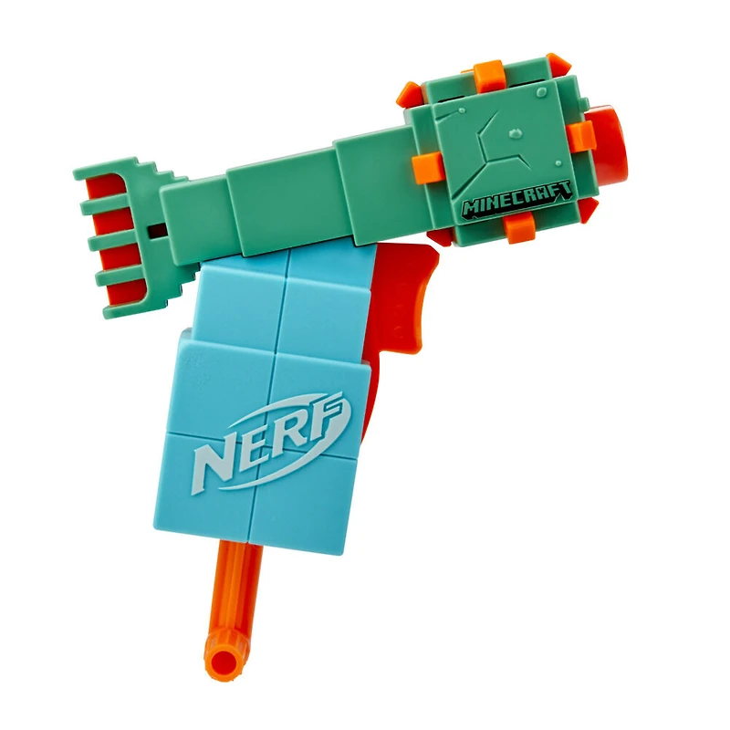 Nerf Microshots Minecraft, mini-blaster Guardian, design du monstre de Minecraft