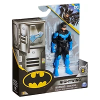 DC Comics, Figurine articulée Nightwing avec 2 accessoires mystère, 10 cm