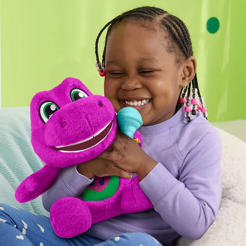Fisher-Price Barney's World Peluche 26,67cm Barney Chantant