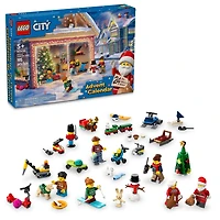 LEGO City 2024 Advent Calendar, Countdown Holiday Gift, Miniature Christmas Figures, 60436