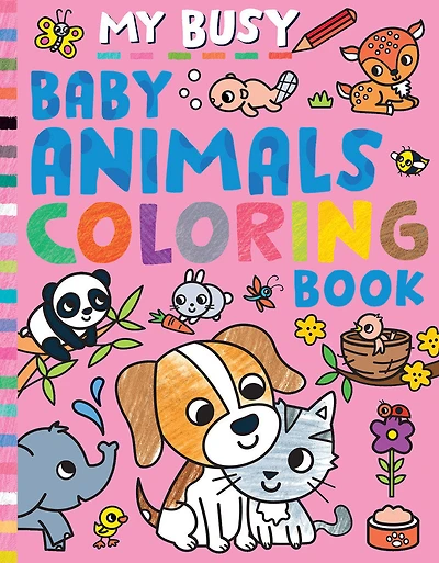 My Busy Baby Animals Coloring Book - English Edition