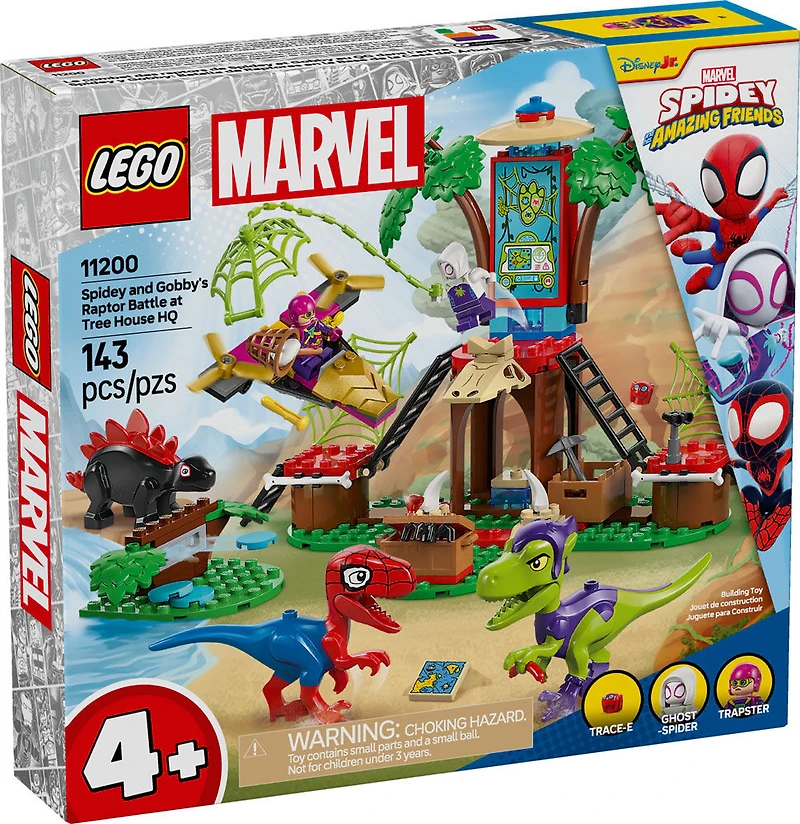 LEGO Marvel Spidey And His Amazing Friends Spidey and Gobby's Raptor Battle at Tree House HQ  - 11200