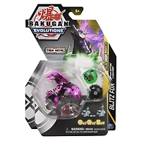 Bakugan Evolutions, Coffret Platinum Power Up Blitz Fox avec Nano Riptide et Nano Fury