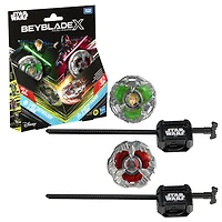 Beyblade X et Star Wars Collab Luke Skywalker 4-80B vs. Darth Vader 4-60B, multipack