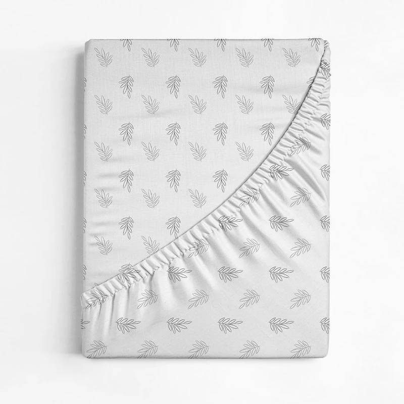 Koala Baby - 1 Pk Percale Sheet Grey Feuille