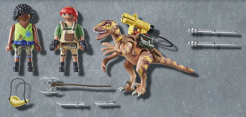 Playmobil - Deinonychus et guerriers