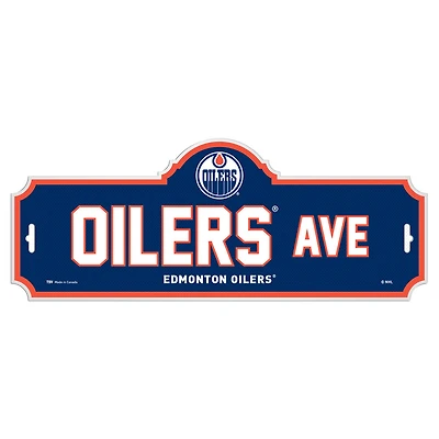 Plaque de rue des Edmonton Oilers de la LNH