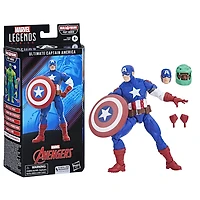 Hasbro Marvel Legends Series: Ultimate Captain America des bandes dessinées classiques Marvel Ultimates, figurine articulée de 15 cm