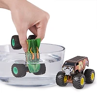 Monster Jam, Official Dragon vs. Thunder Bus Color-Changing Die-Cast Monster Trucks, 1:64 Scale