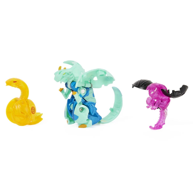 Bakugan Evolutions, Coffret Platinum Power Up Dragonoid avec Nano Sledge et Lancer