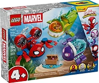 LEGO Marvel Spidey et ses amis extraordinaires Spidey : Les Véhicules Sous-Marins, Jouet de Construction de Superhéros 11207