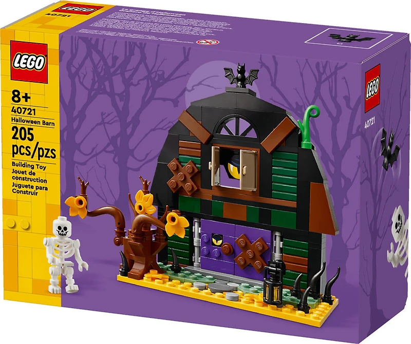LEGO Halloween Barn Building Toy for Kids - Room Decor and Pretend Play Set for Boys & Girls, 9+ 40721