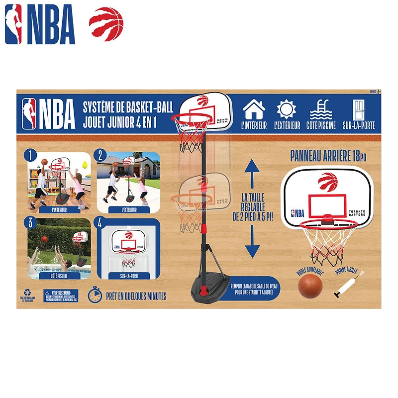 NBA 4 En 1 Toronto Raptors Système Basket-Ball