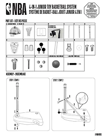 NBA ensemble de paniers de basket de style junior pro - Notre exclusivité