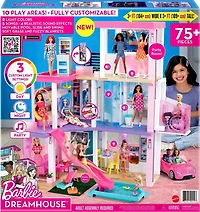 Barbie - Maison de poupée (109 cm), piscine, glissade, lumières, sons
