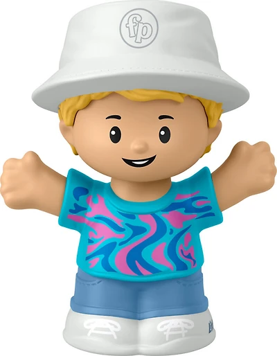 Fisher-Price Little People Boy in Tie-Dye Figure pour les tout-petits et les enfants d'âge préscolaire