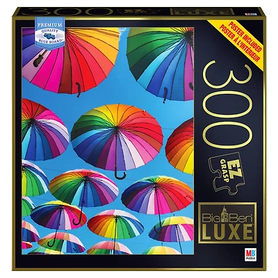 Puzzle Big Ben Luxe Milton Bradley de 300 pièces, Parapluies arc-en-ciel