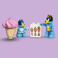 LEGO DUPLO La Visite au Comptoir de Crème Glacée avec Bluey, Jouet pour Tout-Petits, Ensemble de Véhicule 10458