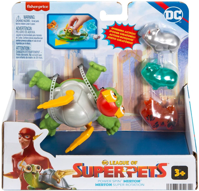 Fisher-Price DC League of Super-Pets Power Spin Merton Figure Set