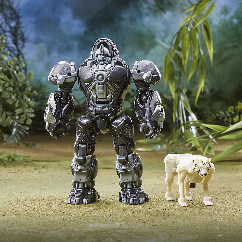 Transformers: Rise of the Beasts, pack de 2 figurines Beast Alliance Beast Weaponizers avec Optimus Primal, échelle 12,5 cm