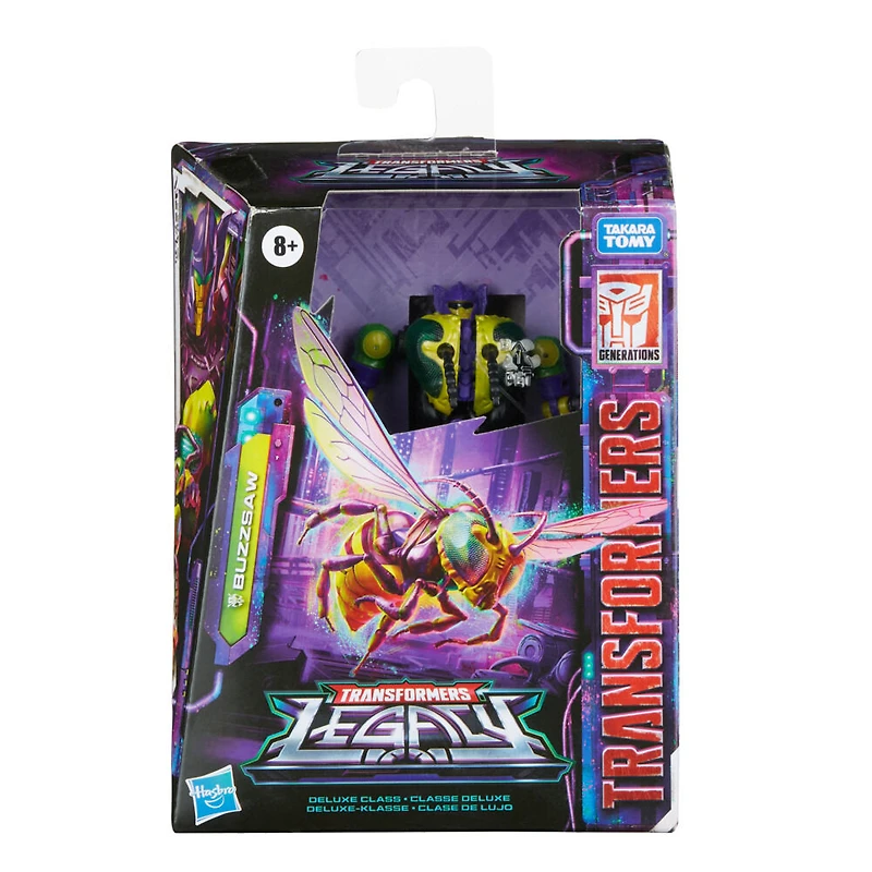 Transformers Generations Legacy, figurine Buzzsaw classe Deluxe, à partir de 8 ans, 14 cm