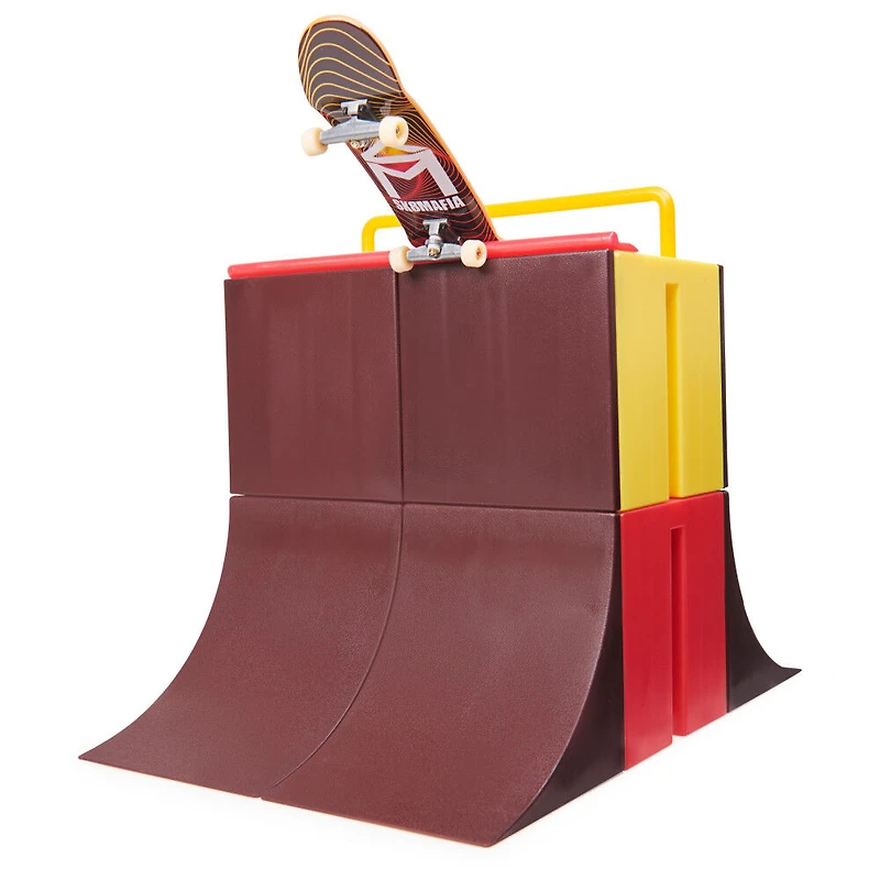 Tech Deck, Vert Wall 2.0, X-Connect Park Creator, Coffret rampe à construire et à personnaliser avec fingerboard exclusif